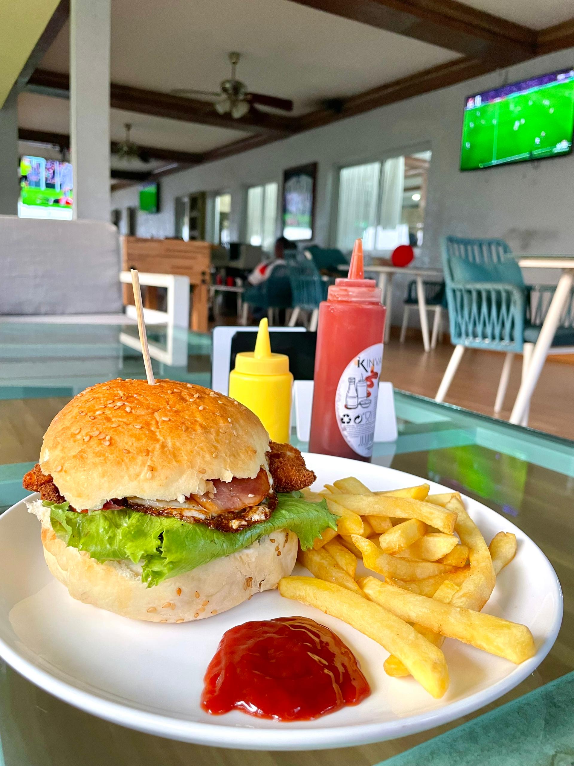Hamburguesa del restaurante